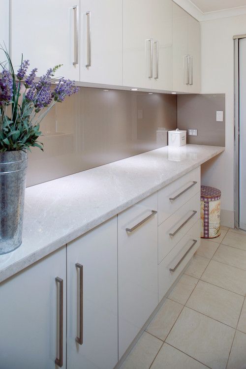Bathroom With Marble Tile Walls — Local Glaziers in Eton, QLD