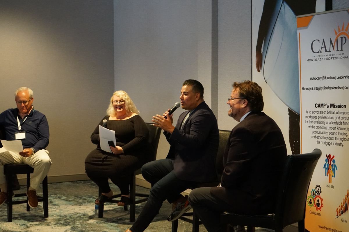Panel discussion on stage