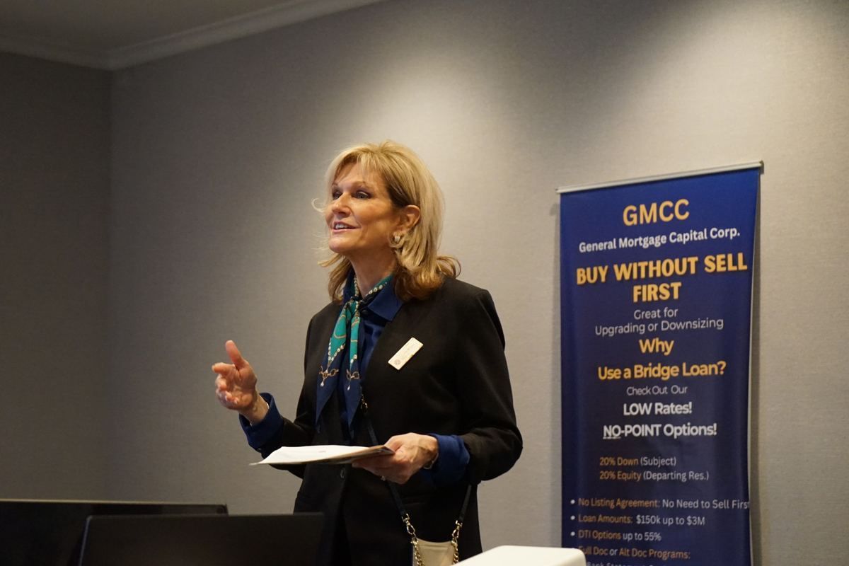 Sponsor presenting to attendees