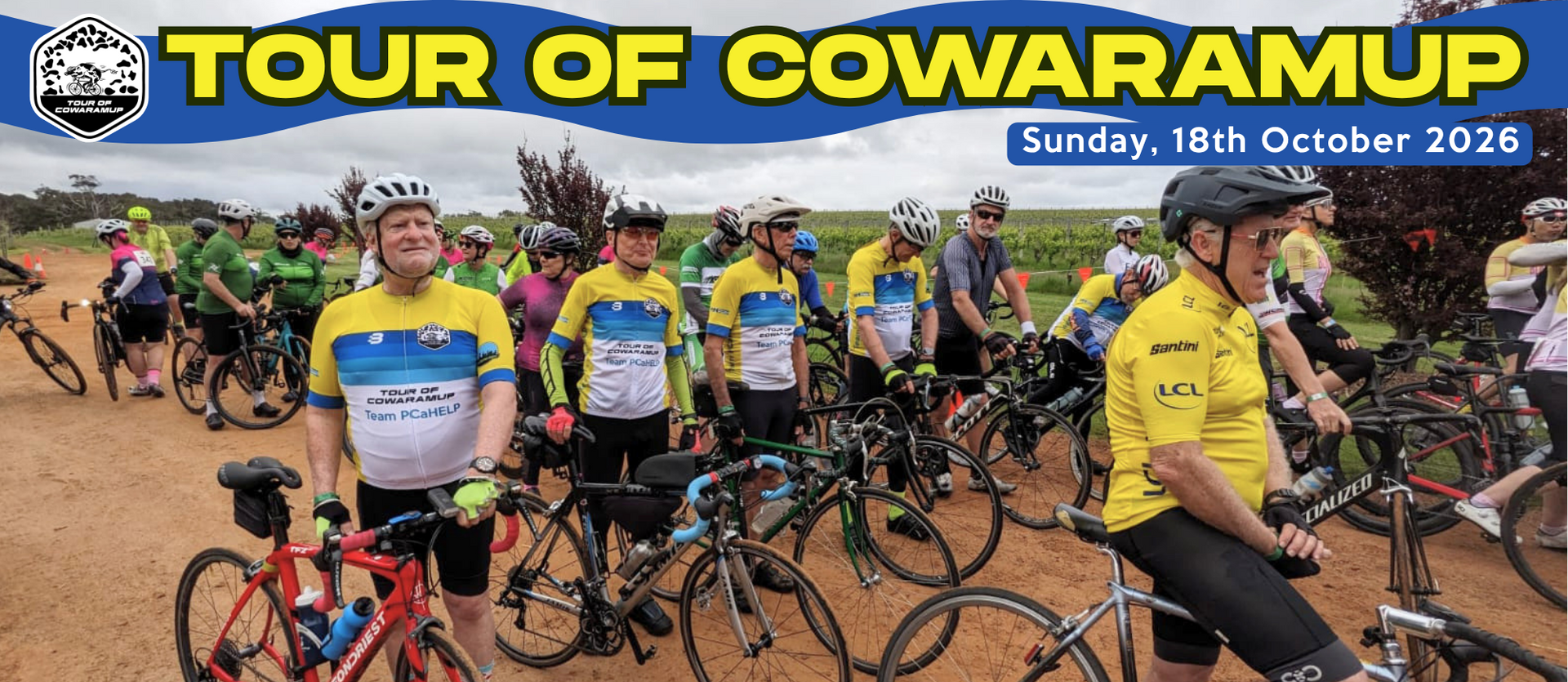 Tour de Cowaramup 2025 fundraising for prostate cancer