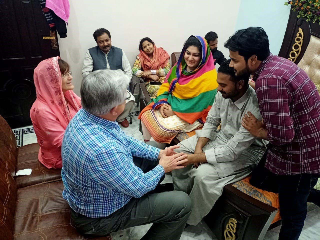 Group of people gathered indoors