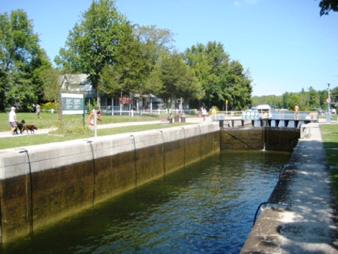 A man and a dog are walking along a dock next to a body of water.