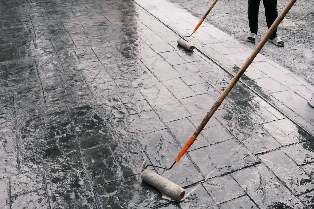 stamped concrete patio