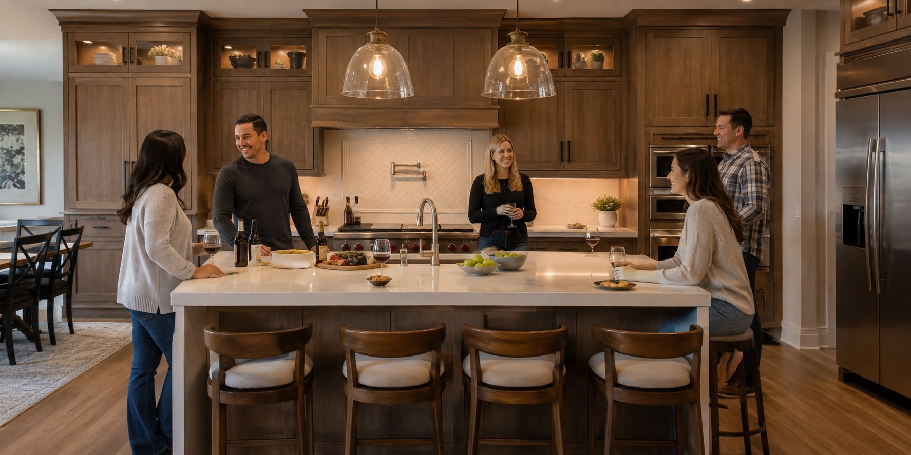 Discover 5 custom home features guests always remember, from welcoming entryways and beautiful kitch