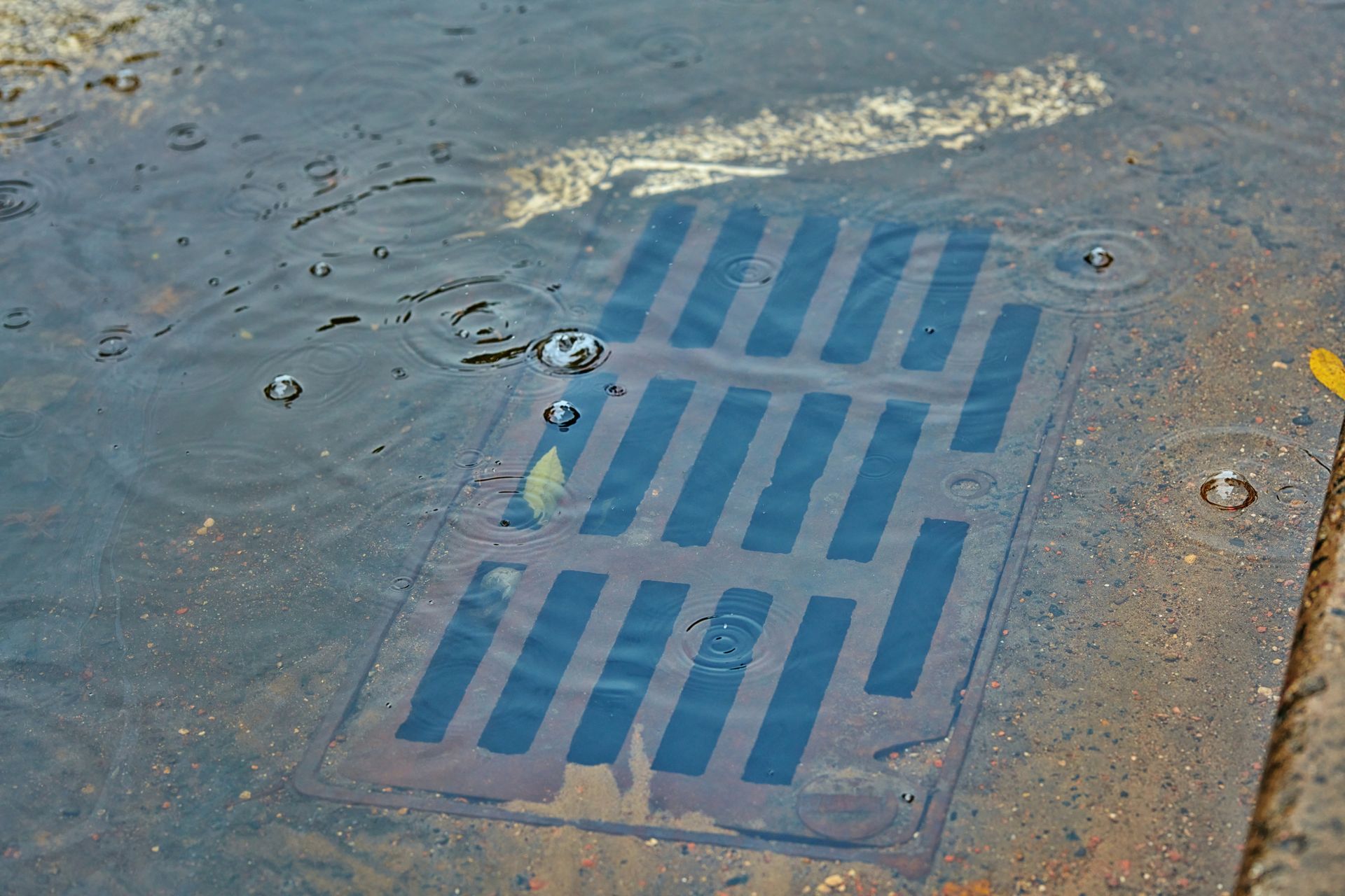 draining a storm drain