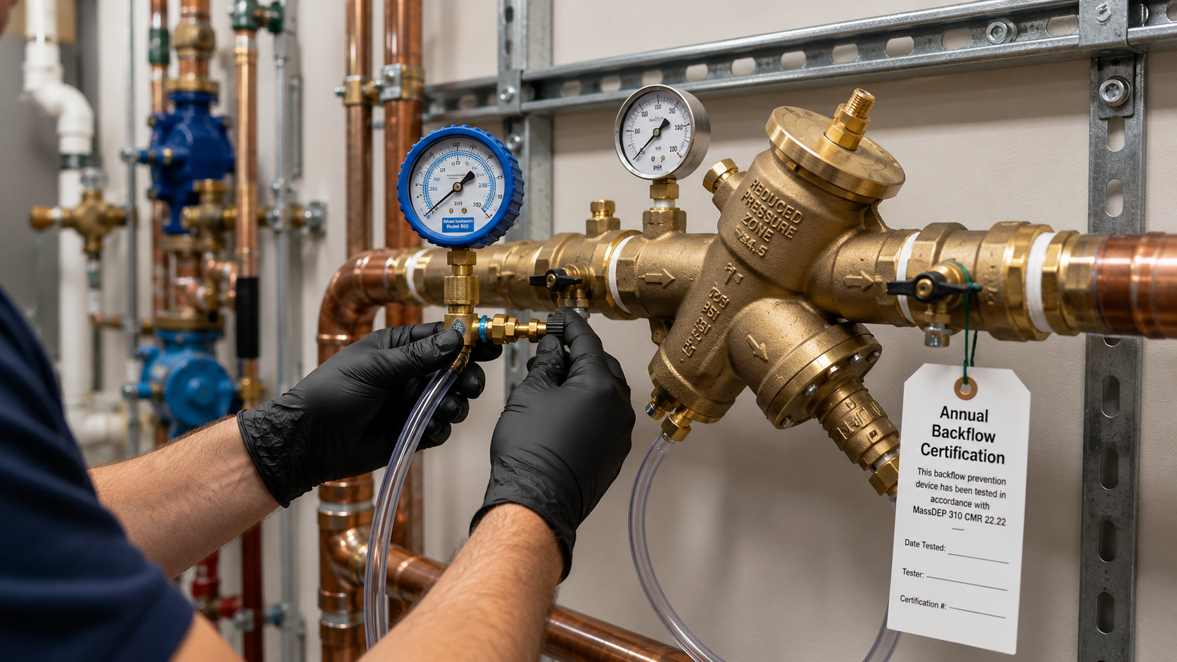 commercial water system check