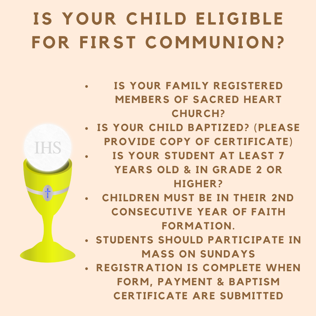 First Communion Program Paper First Communion