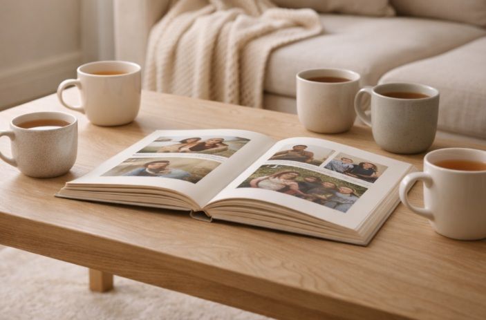 Cozy living room with family moments discussing cremation services in Greenwood, IN