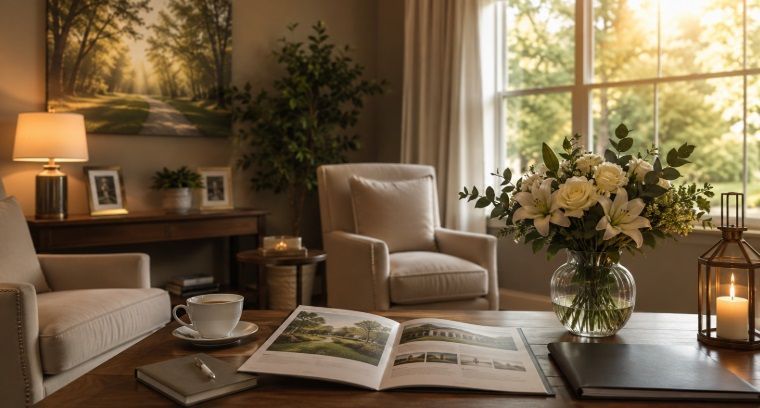 Funeral homes Greenwood, IN offering a peaceful and welcoming setting for families.