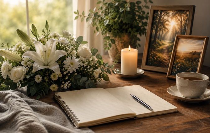 Funeral service planning at funeral homes in Franklin, IN.