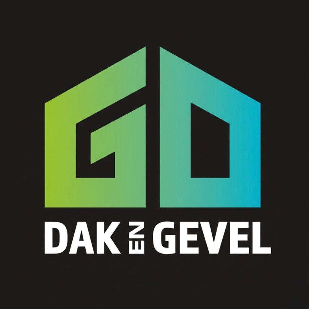 Kleurrijk GD-logo in een groen-blauwe kleurovergang met de tekst