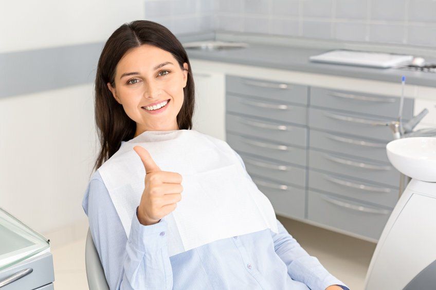 sedation dentistry clarkson thumbs up relaxation dental work