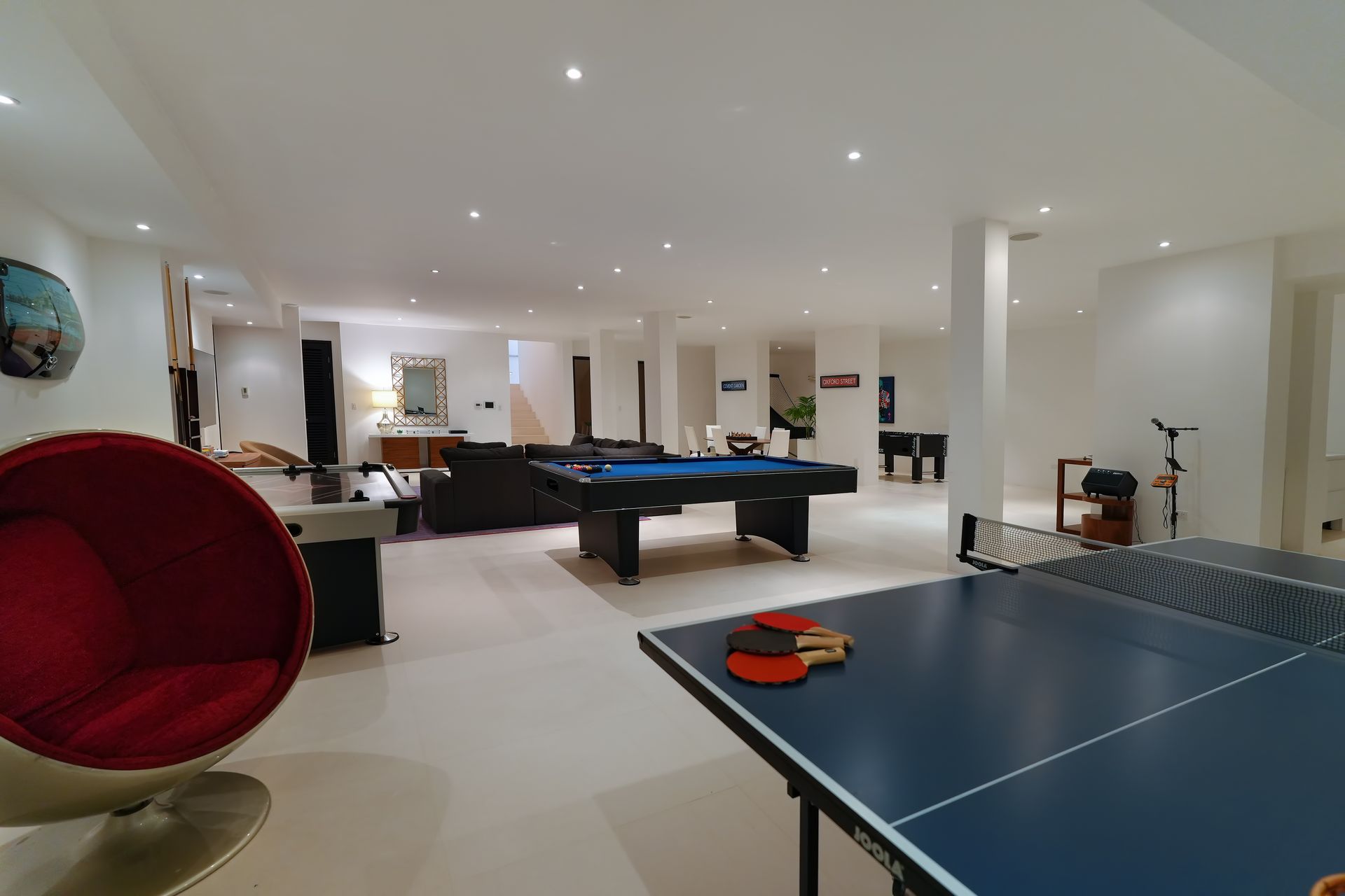 The Game room at The Beach House, Anguilla