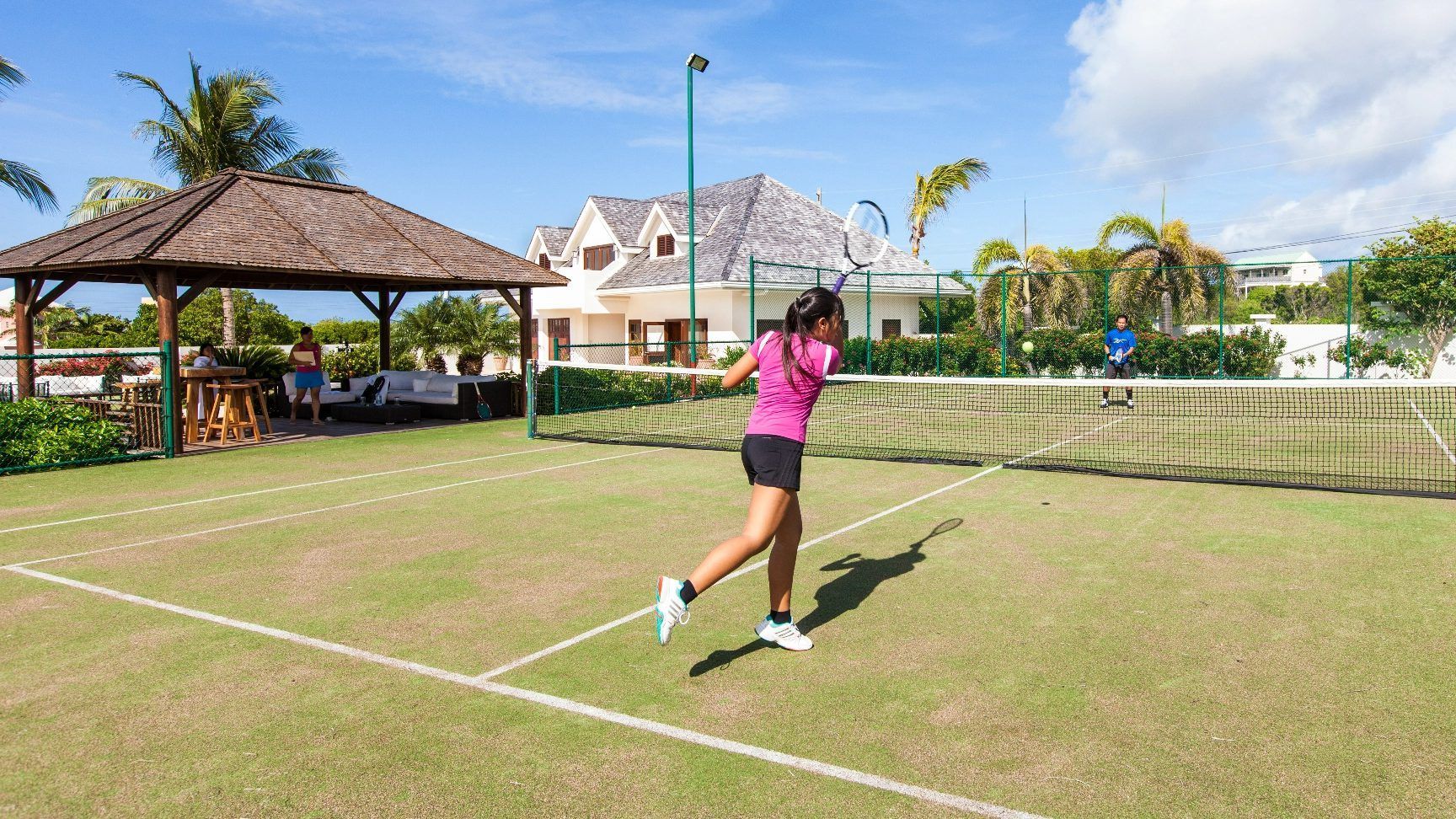 Tennis at Indigo villa, Anguilla
