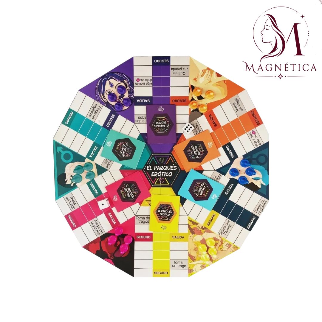 Collage octogonal de coloridas cajas de productos con el logotipo de Magnolia a la derecha.