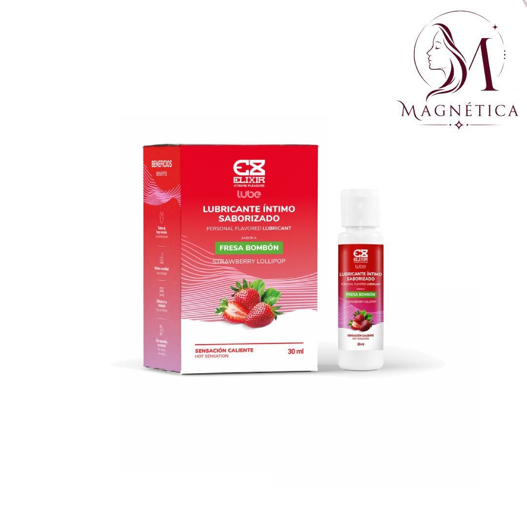 Lubricante Saborizado Fresa Bombon Elixir
