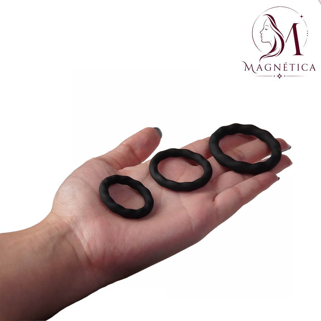 Anillos para el Pene Tridente Caiytoyz | Set de 3 Anillos de Silicona