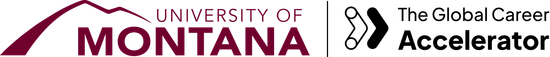 University of Montana and The Global Career Accelerator logos