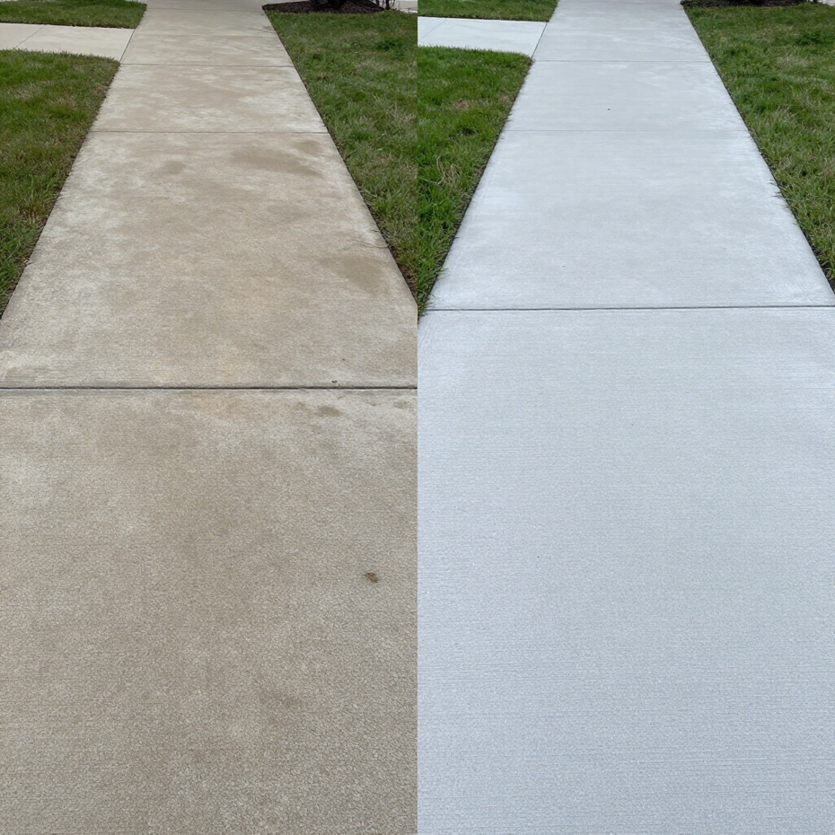 Sidewalk Before and After
