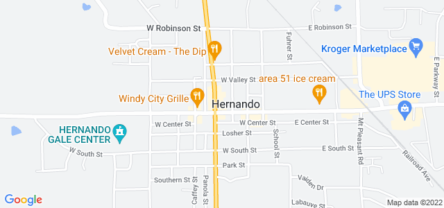 Map of business location