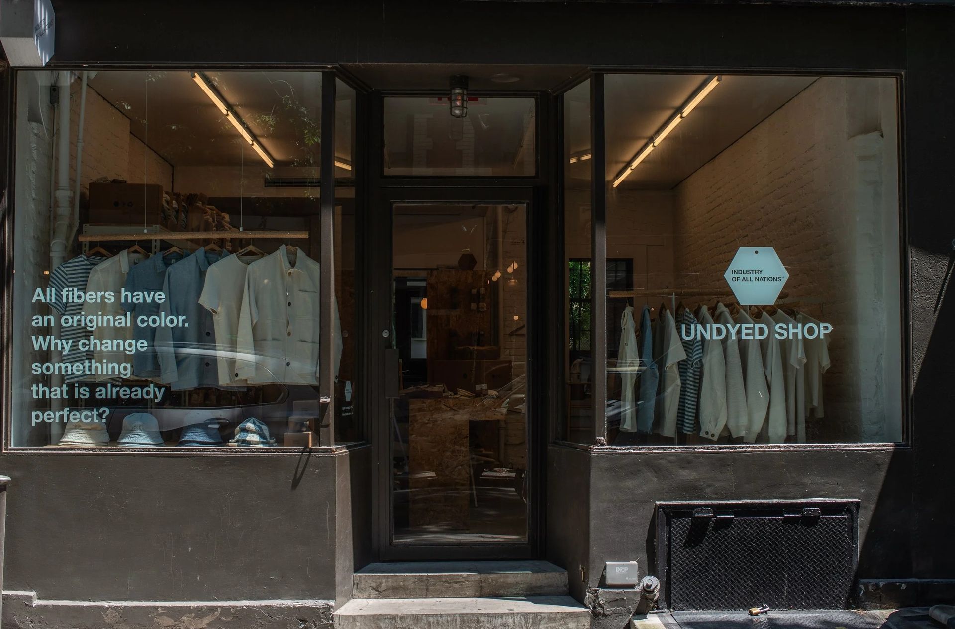 Storefront with window display,