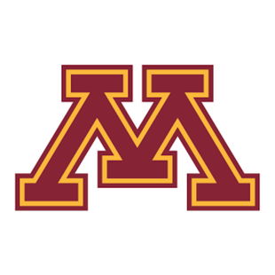 Maroon and gold University of Minnesota M logo