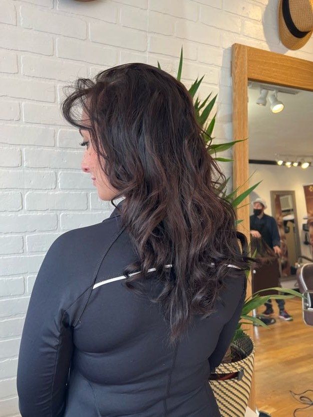 blowout and hair style