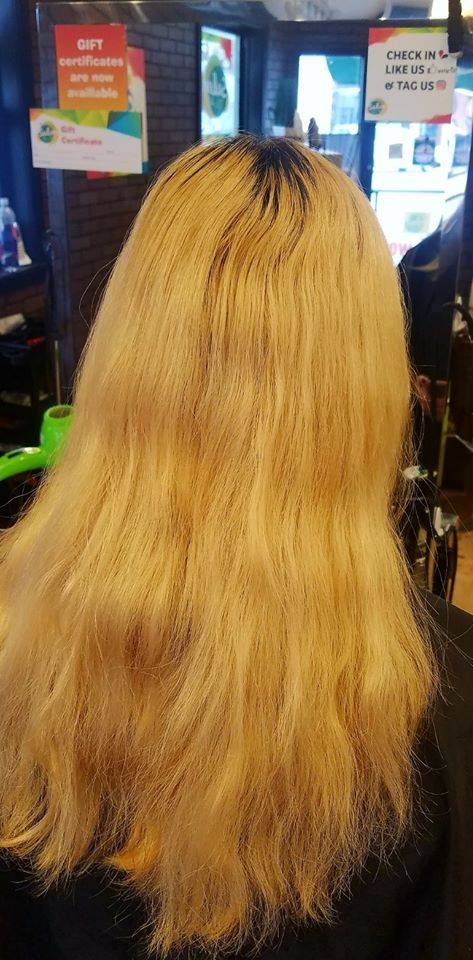 Before platinum hair