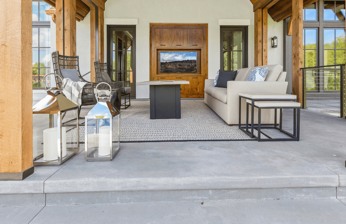 concrete patio steps in Lakeland, FL