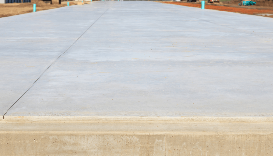 New concrete driveway in Lakeland, FL