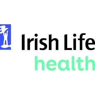 Irish Life Health physiotherapy Mallow logo with blue icon and black and mint-green text