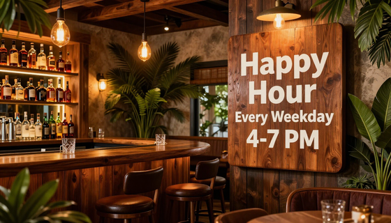 Tampa Bay restaurant and bar promotion example for Local Blast Pulse