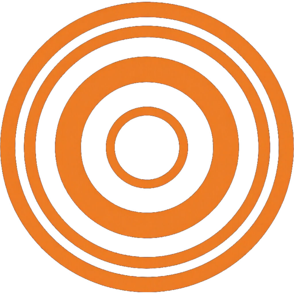 Signal rings radiating outward representing a retail offer reaching nearby shoppers
