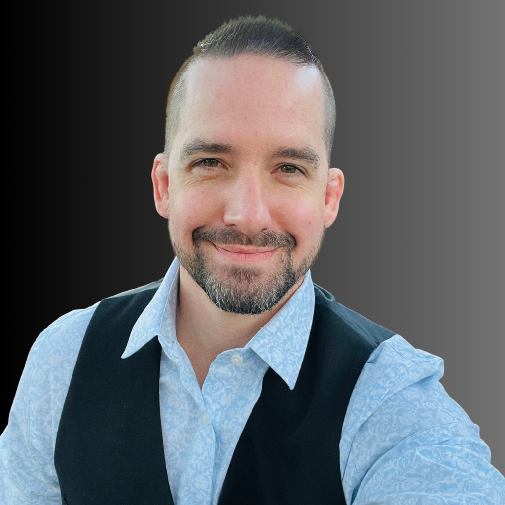 avid Bamber smiling professional headshot – founder of Local Blast app