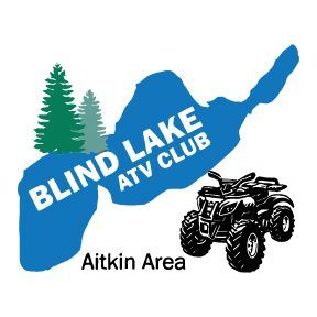 The full-color logo for the Blind Lake ATV Club in Aitkin, MN.