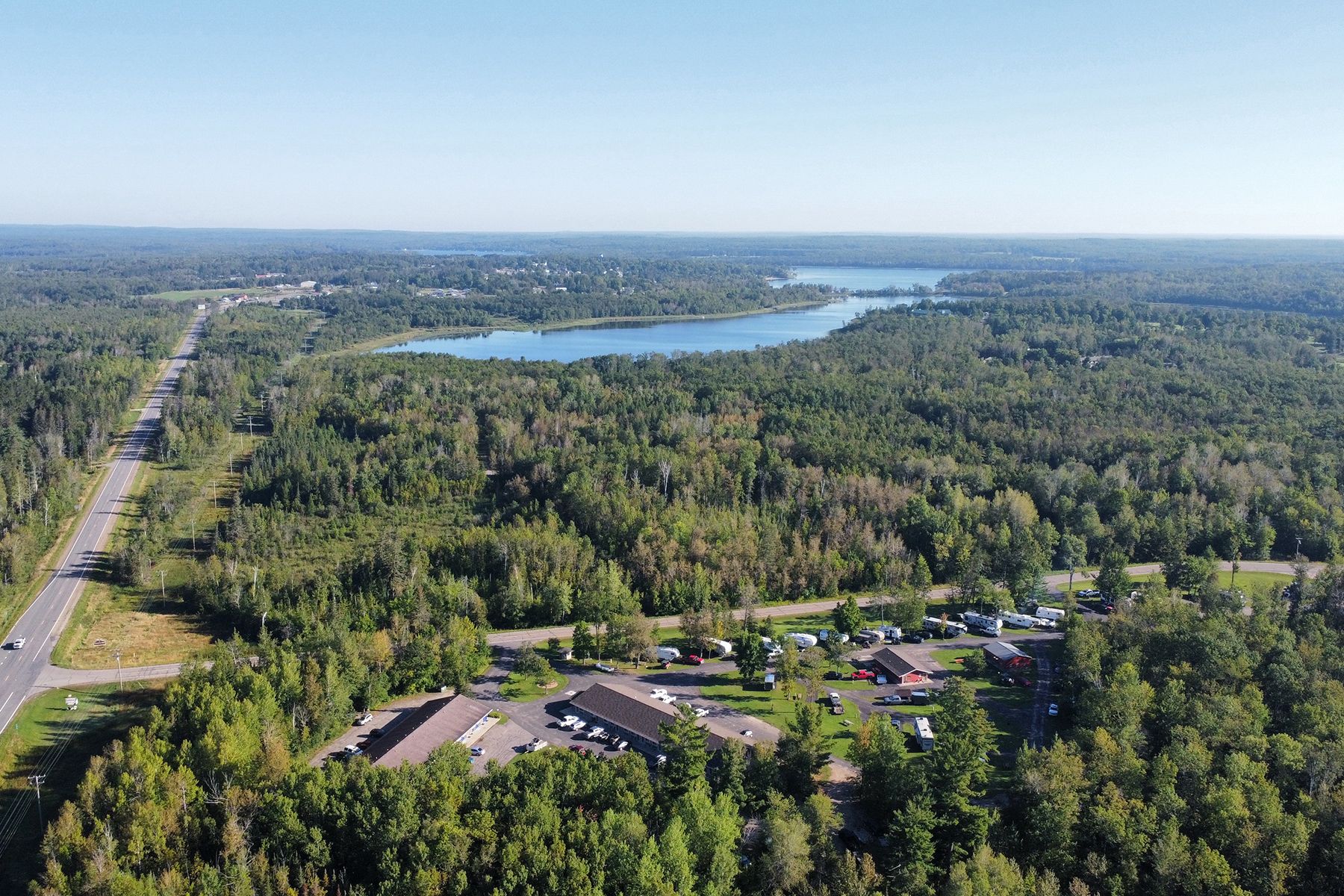 An Image of Hill Lake Campground and Fishing Area off Hwy 169. An Image of Hill Lake Campground and Fishing Area off Hwy 169.