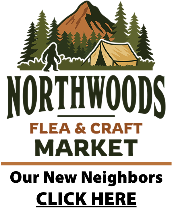 The Northwoods Flea & Craft Market Logo. The Main Logo For The Northwoods Flea & Craft Market.
