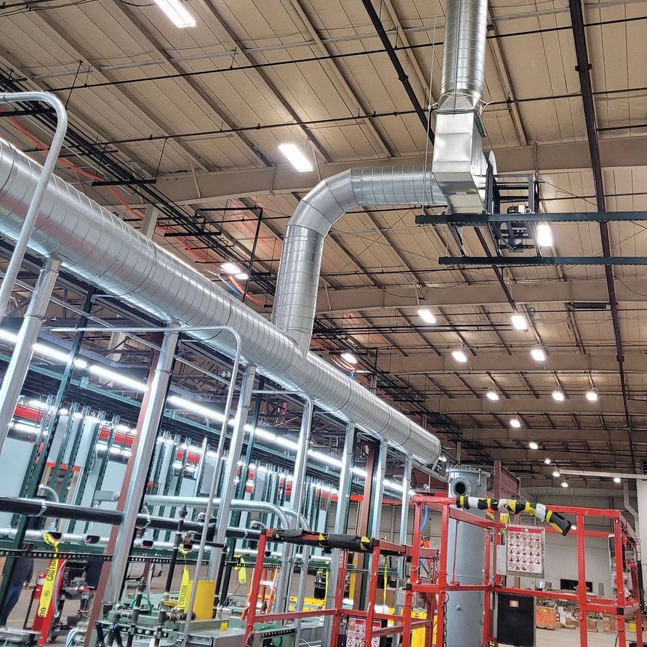 Commercial HVAC Being Installed at a Hospital in Missouri.