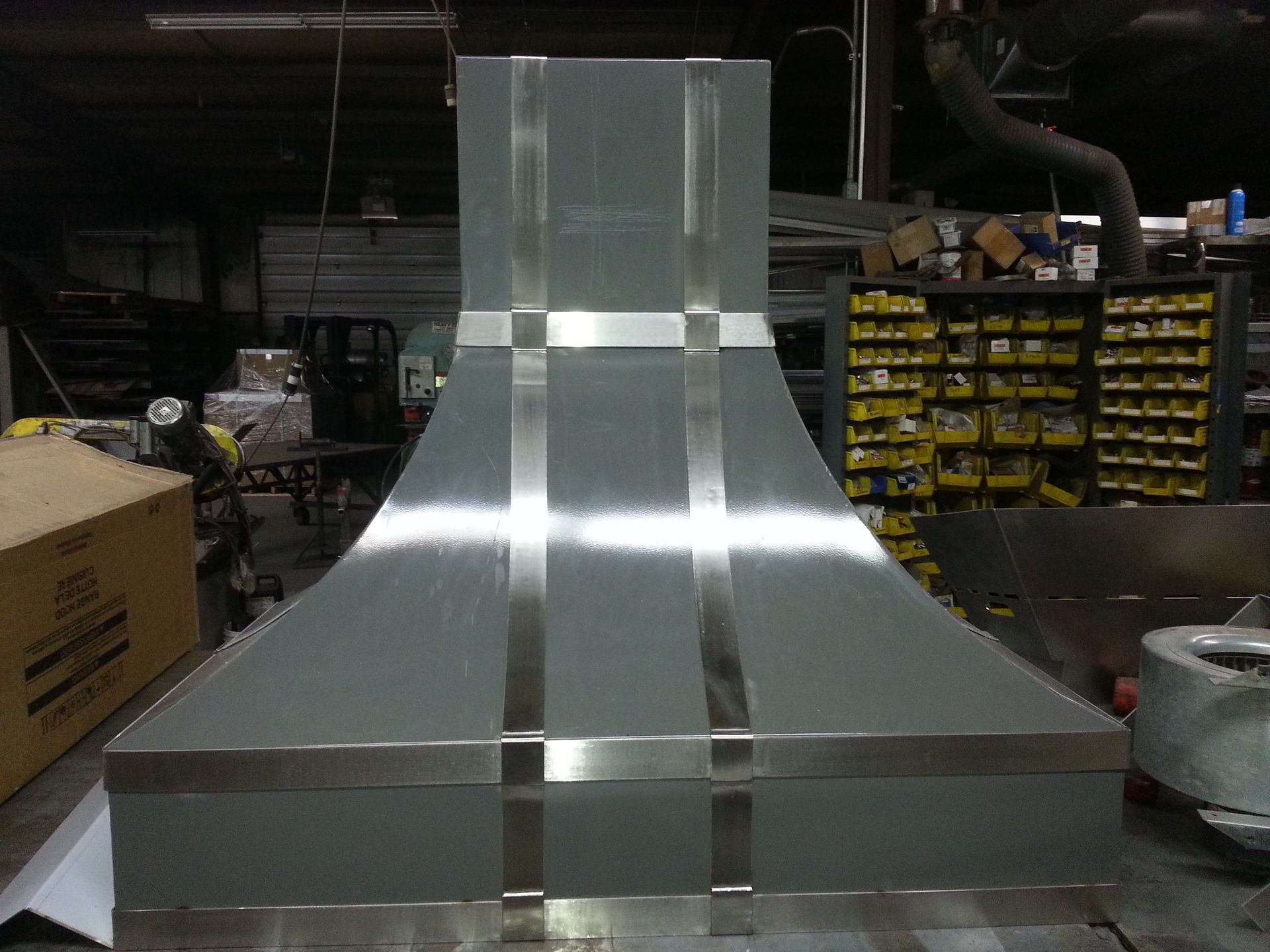 Custom Sheetmetal Fabrication Performed by Hulett Heating & Air Conditioning Company in Missouri.
