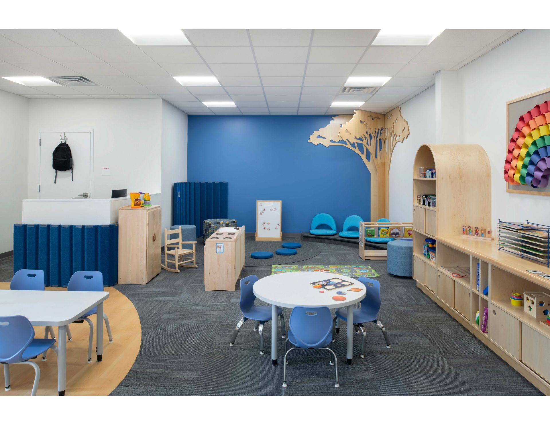 Renovated school restroom