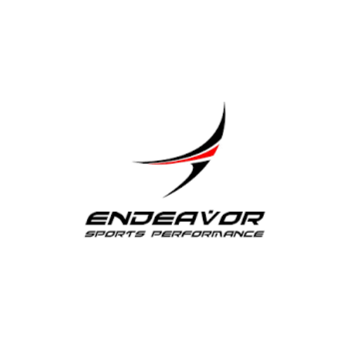 Endeavor Sports Performance logo in black and red on a white background
