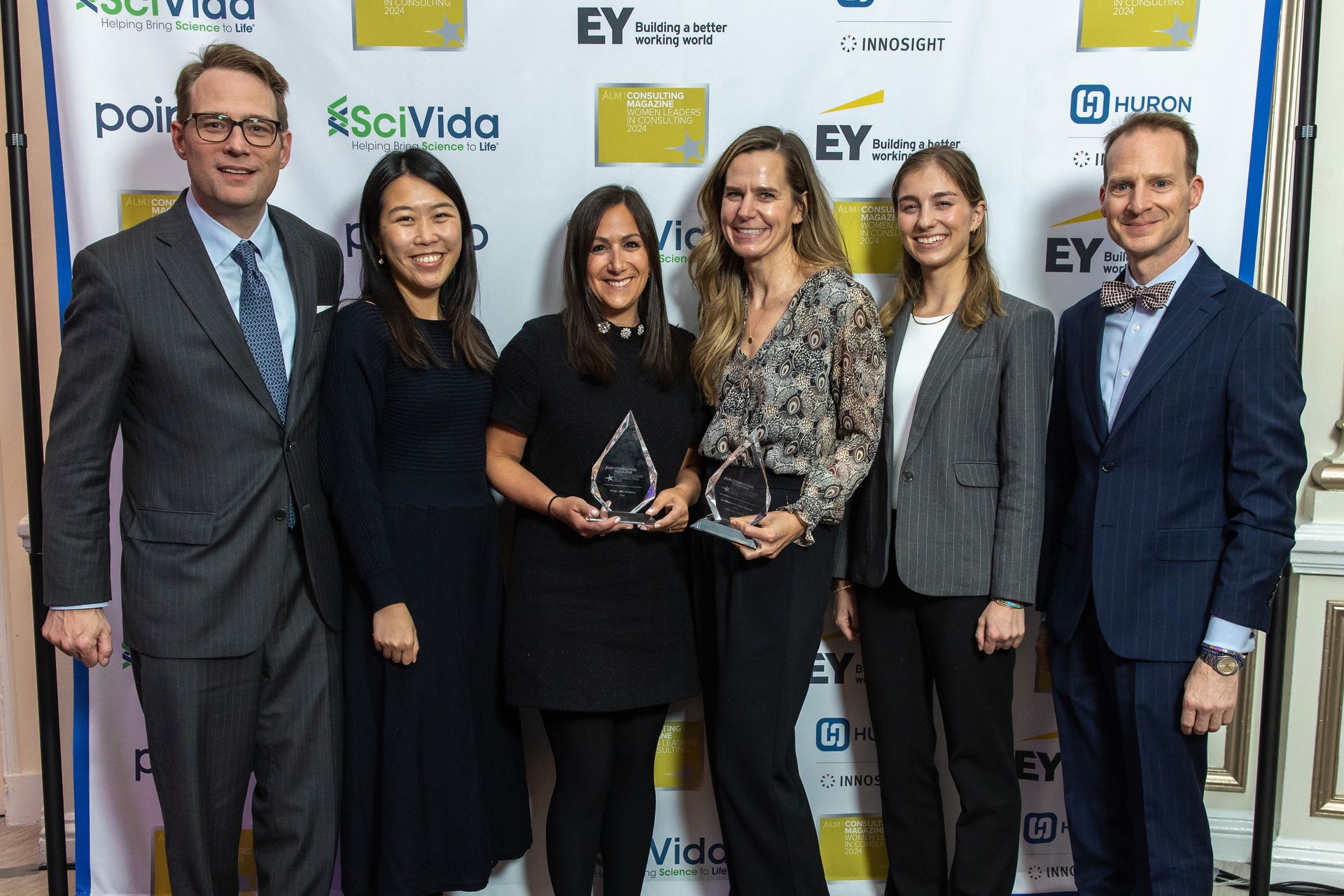 Staxers gather for a photo at Consulting Magazine's 2024 Women Leaders in Consulting Awards.