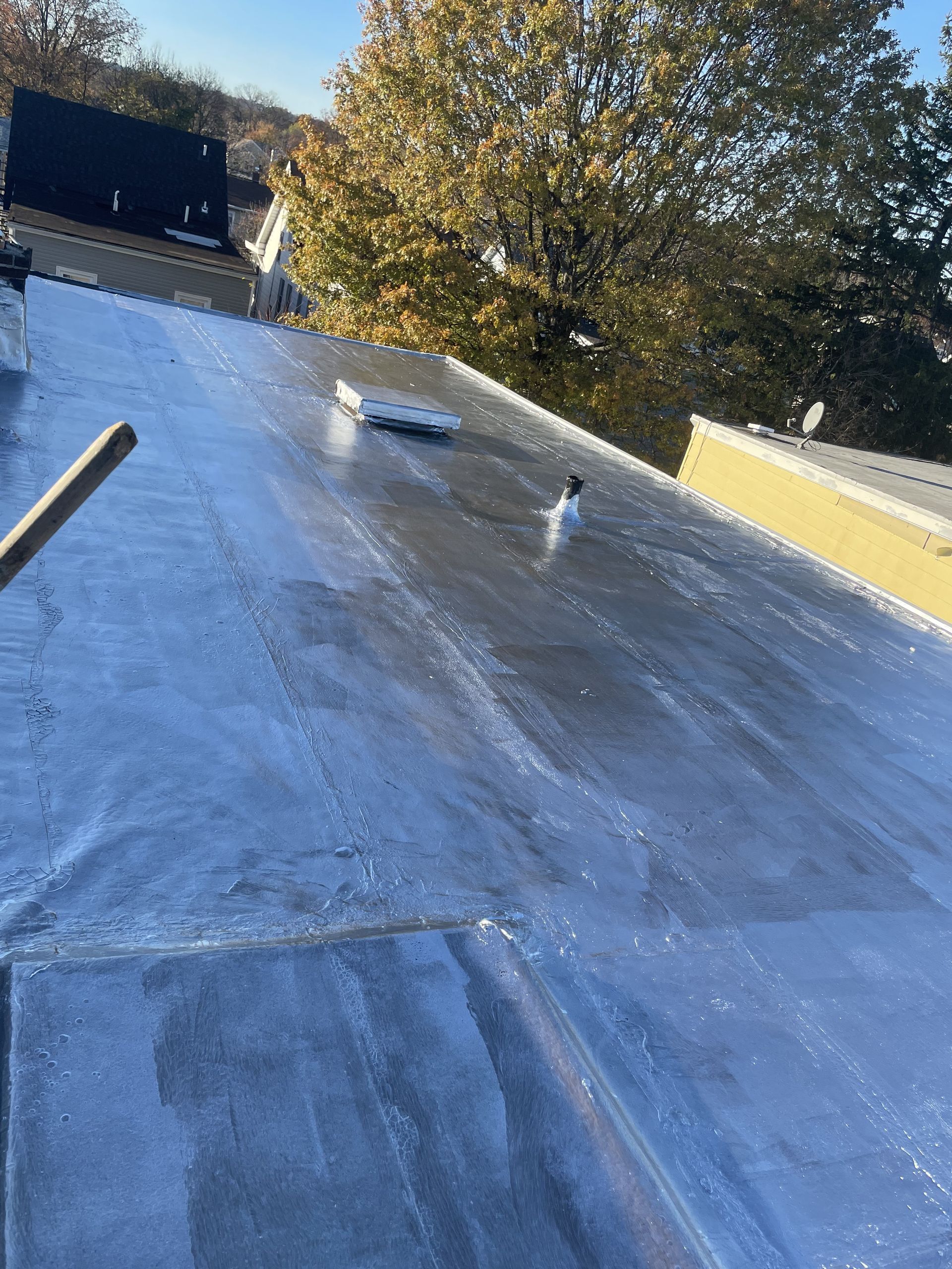 A roof with a lot of shingles on it
