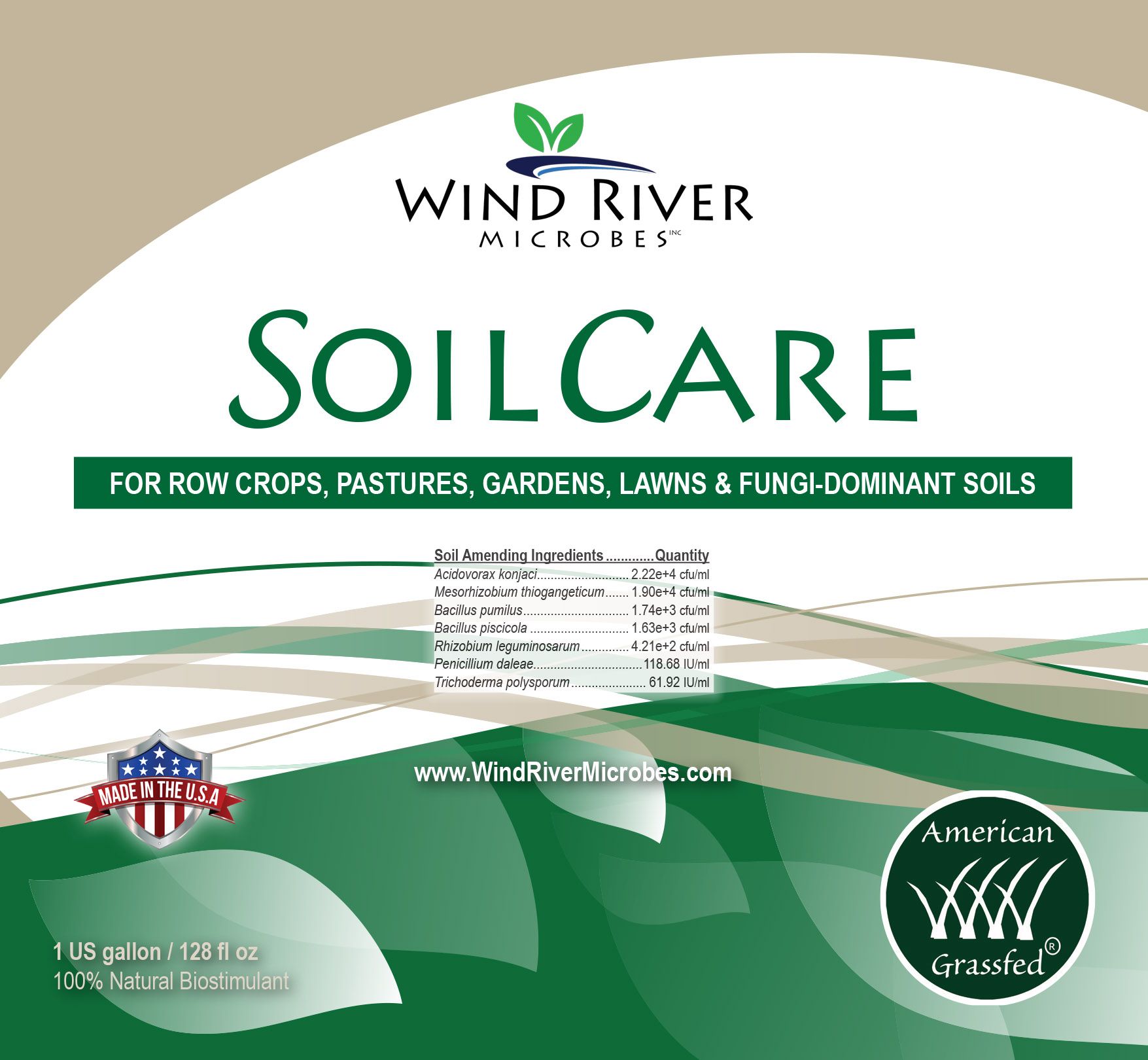 soilcare front label