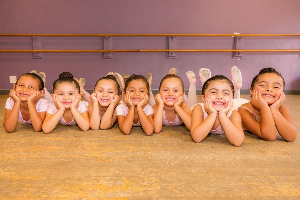 Little Girls Posing for a Picture
