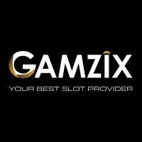 GAMZIX logo in white and gold on black with the tagline “Your Best Slot Provider”