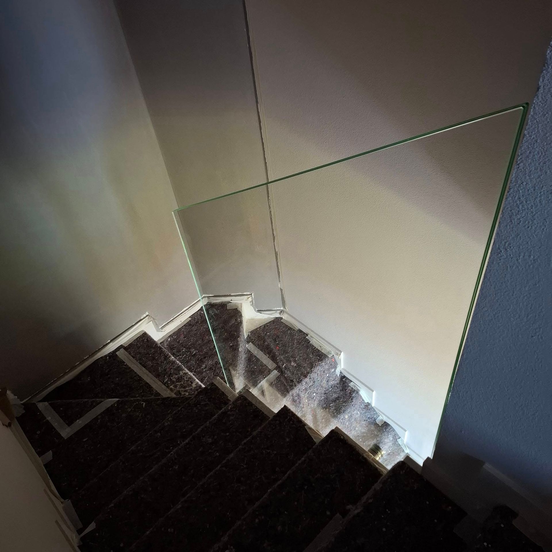 parapetto scala dall'alto
