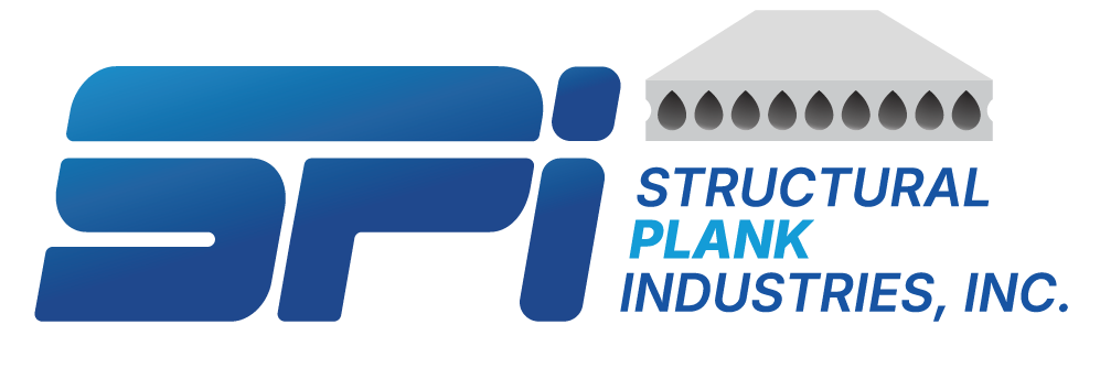 Structural Plank Industries, Inc. logo in blue and gray