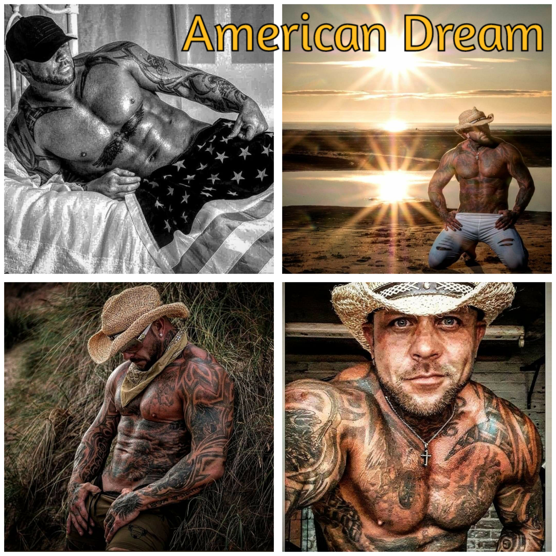 American Dream male stripper based in Blackpool performing at hen parties and private events, muscular tattooed entertainer delivering high-energy strip shows across Blackpool and Lancashire.