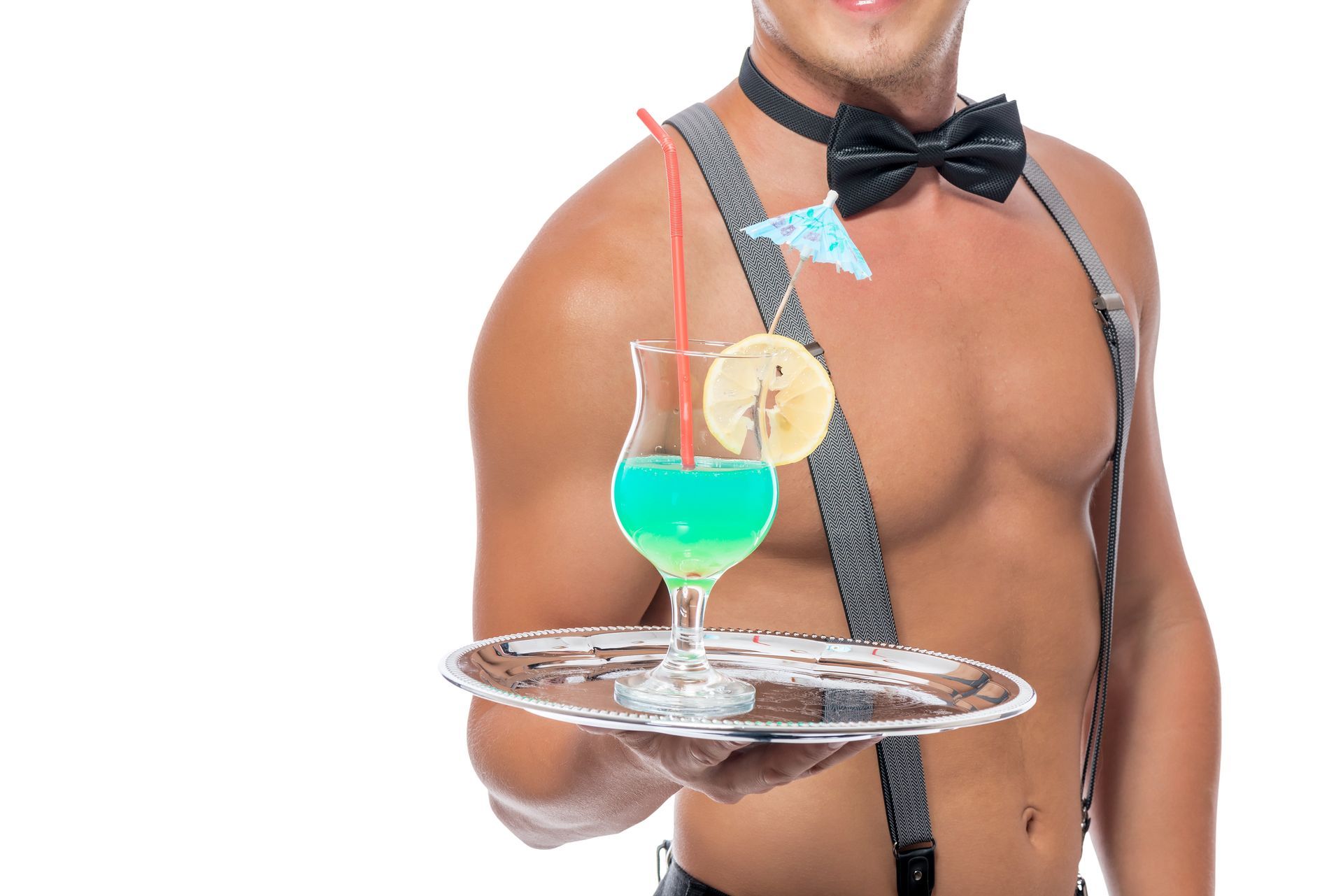 Buff butlers, topless waiters for hen parties, birthdays, UK